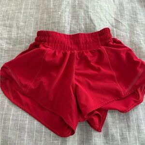 Lululemon Red Women's Athletic Shorts